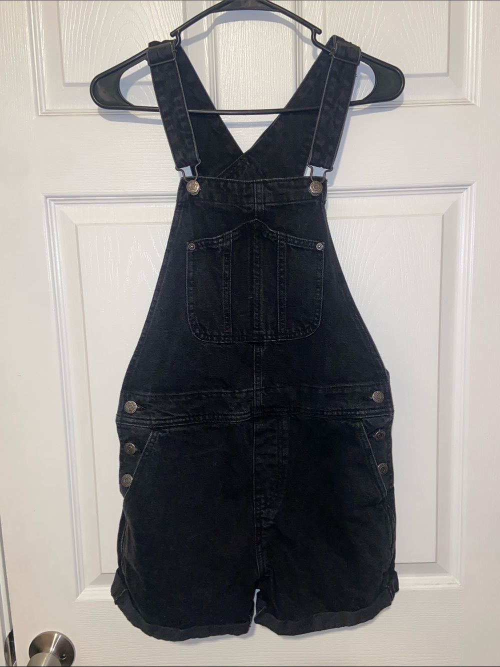 Old Navy Black Denim Shortalls